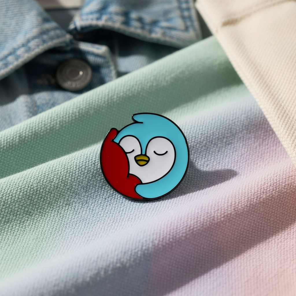 Sleeping Penguin Pin