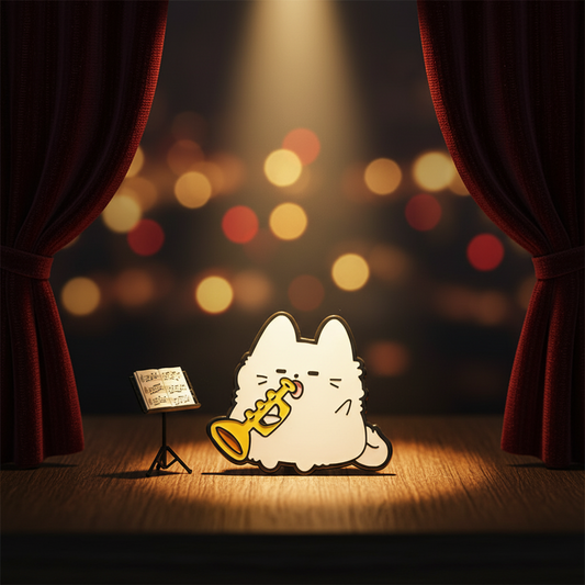 Pin's Chat Trompettiste