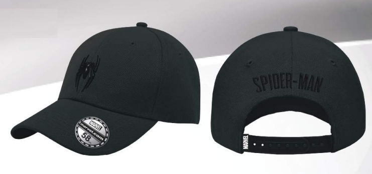 SPIDER-MAN Logo Noir Casquette de Baseball