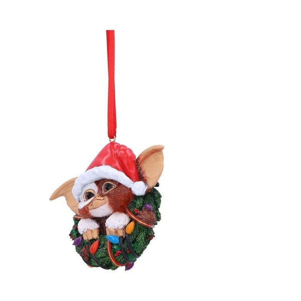 Gremlins kerstdecoratie - Gizmo in een kerstkrans