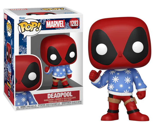 pop holiday deadpool in ugly sweater 1283