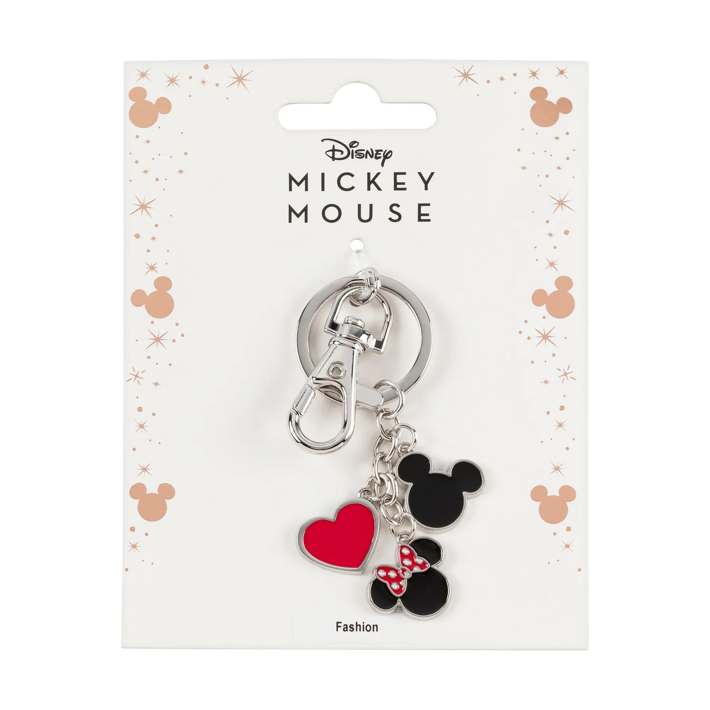 Mickey & Minnie Metal Keychain