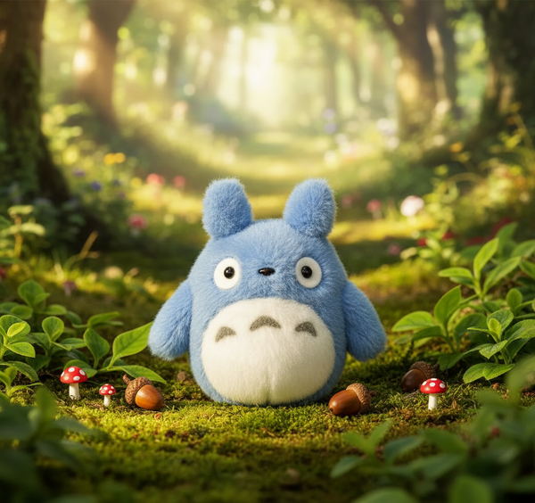 Blauwe Totoro pluche knuffel