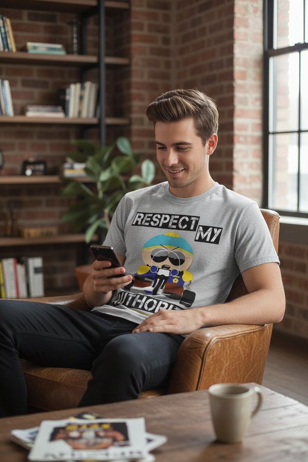 South Park T-shirt - Respecteer mijn autoriteit