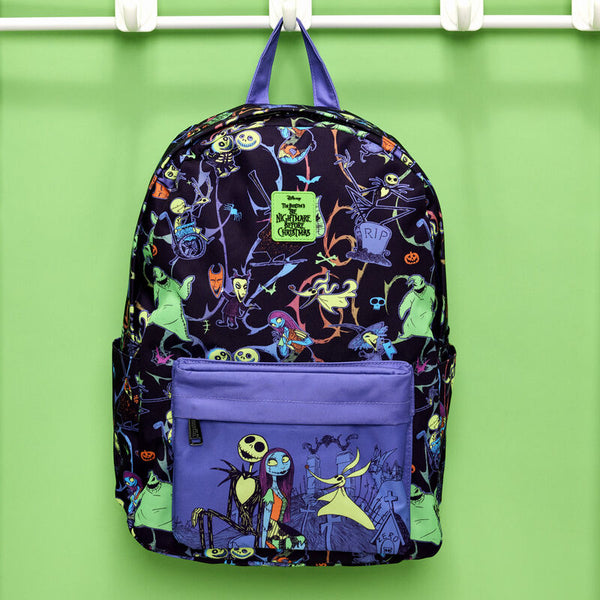 Rugzak met The Nightmare Before Christmas-print - Neon Glow All-Over Nylon