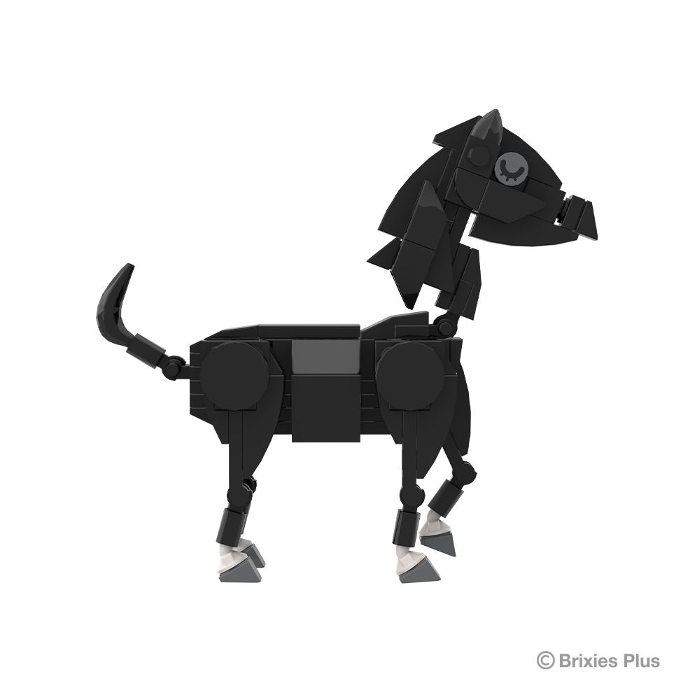 BRIXIES Plus Farmbuddies Pferd schwarz / Horse black