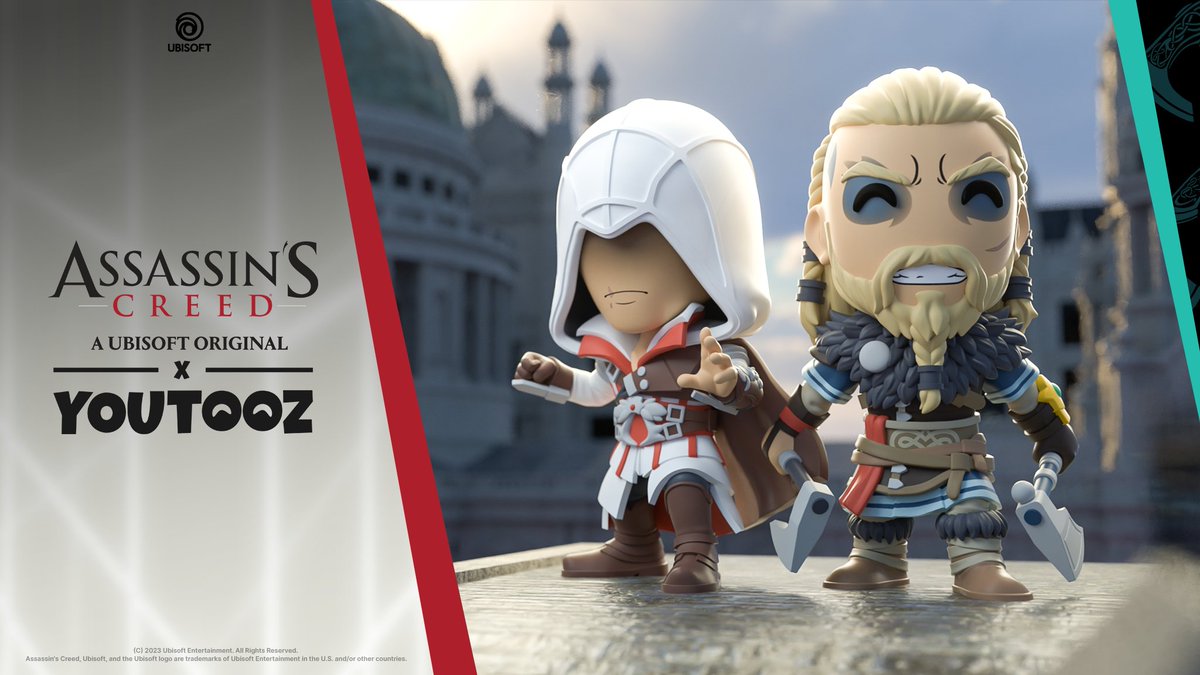 assassins creed vinyl figurine eivor youtooz