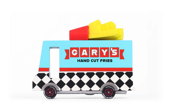 Candycar World Houten Bestelwagen - Gary's Chips Van