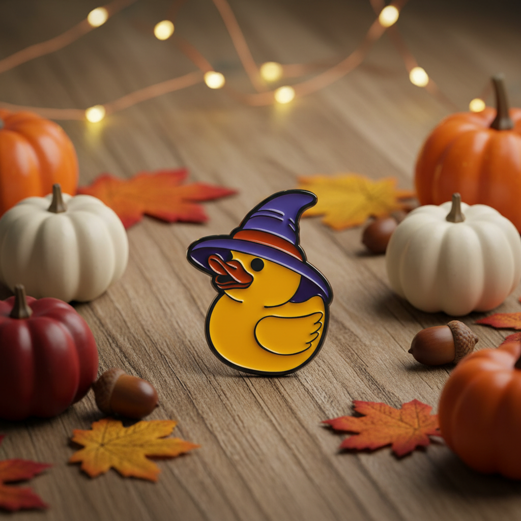 Yellow Duck Wizard Pin