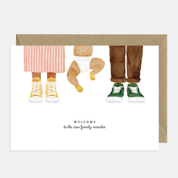 Welcome Baby Family Member - Greeting card