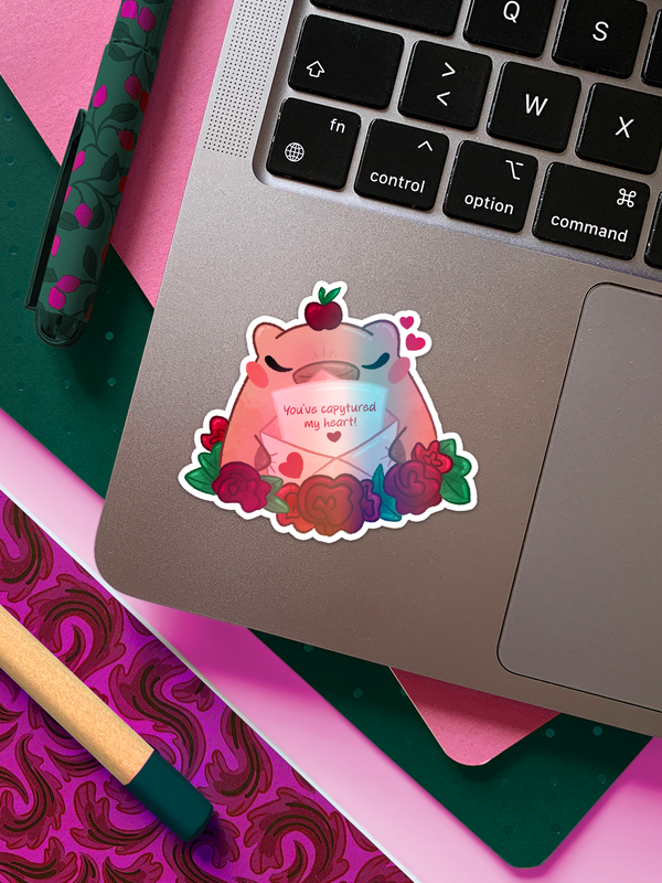 You’ve capytured my heart | Sticker holographique