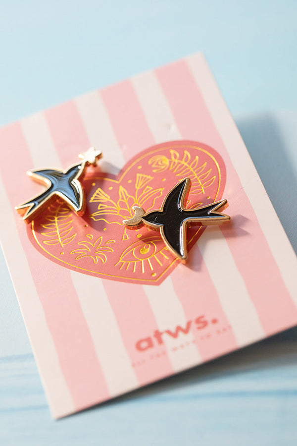 Swallows duo - pins
