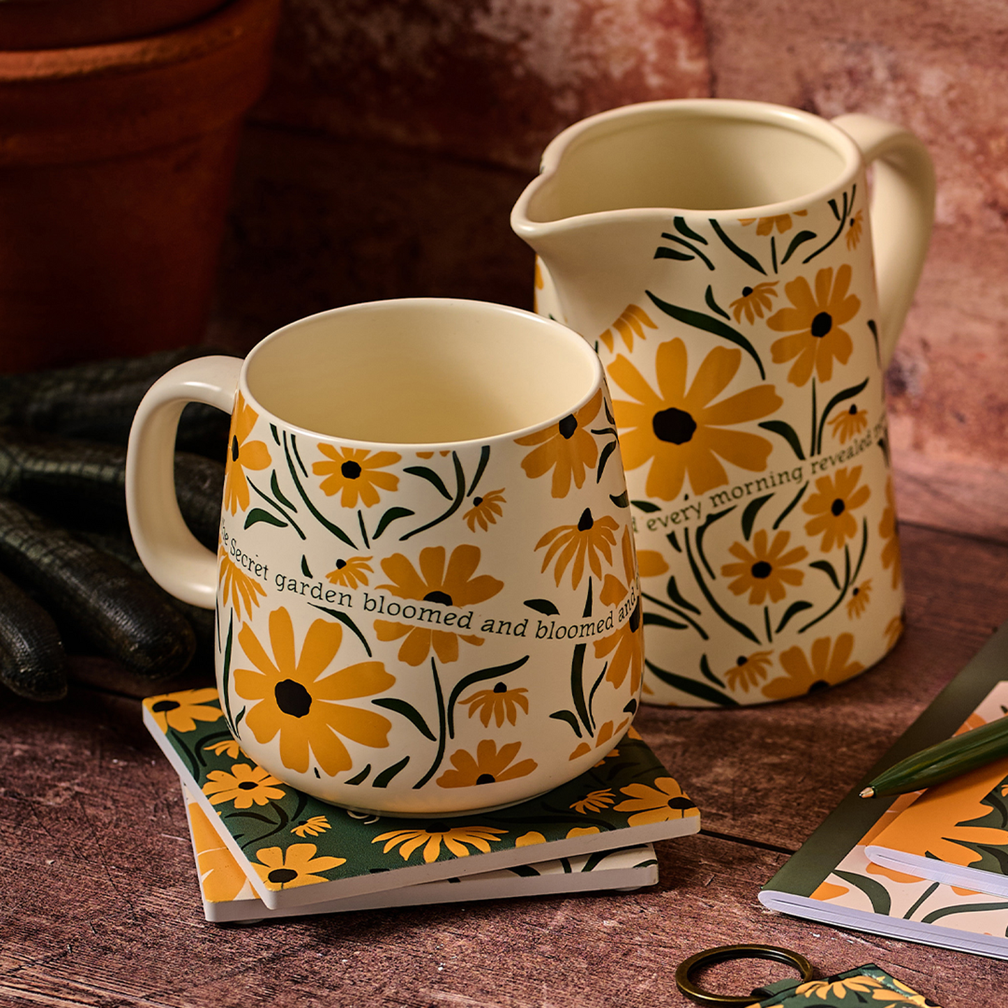 The Secret Garden Ceramic Pitcher - 500 ml