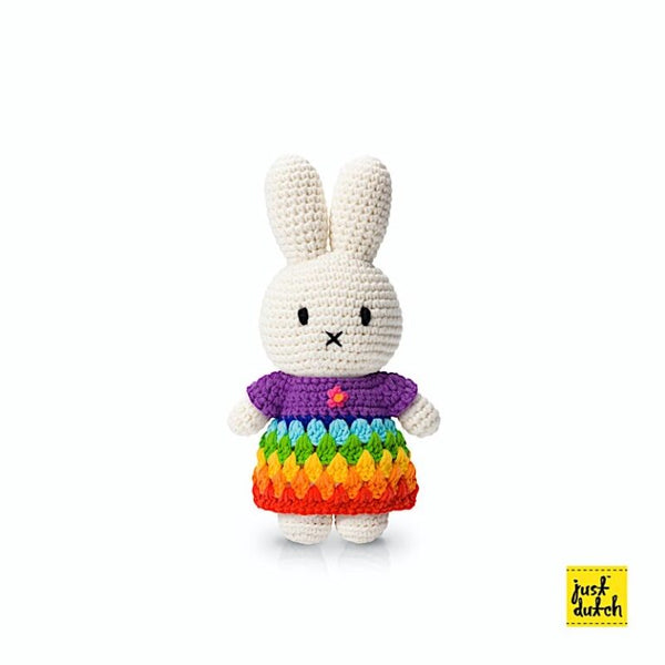 Miffy the Rabbit Crochet Plush - Multicolored Dress