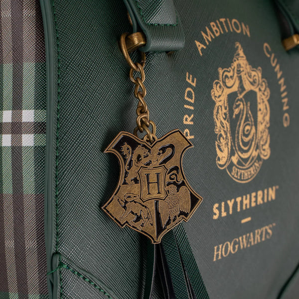 Luxe geruite Harry Potter-handtas - Slytherin