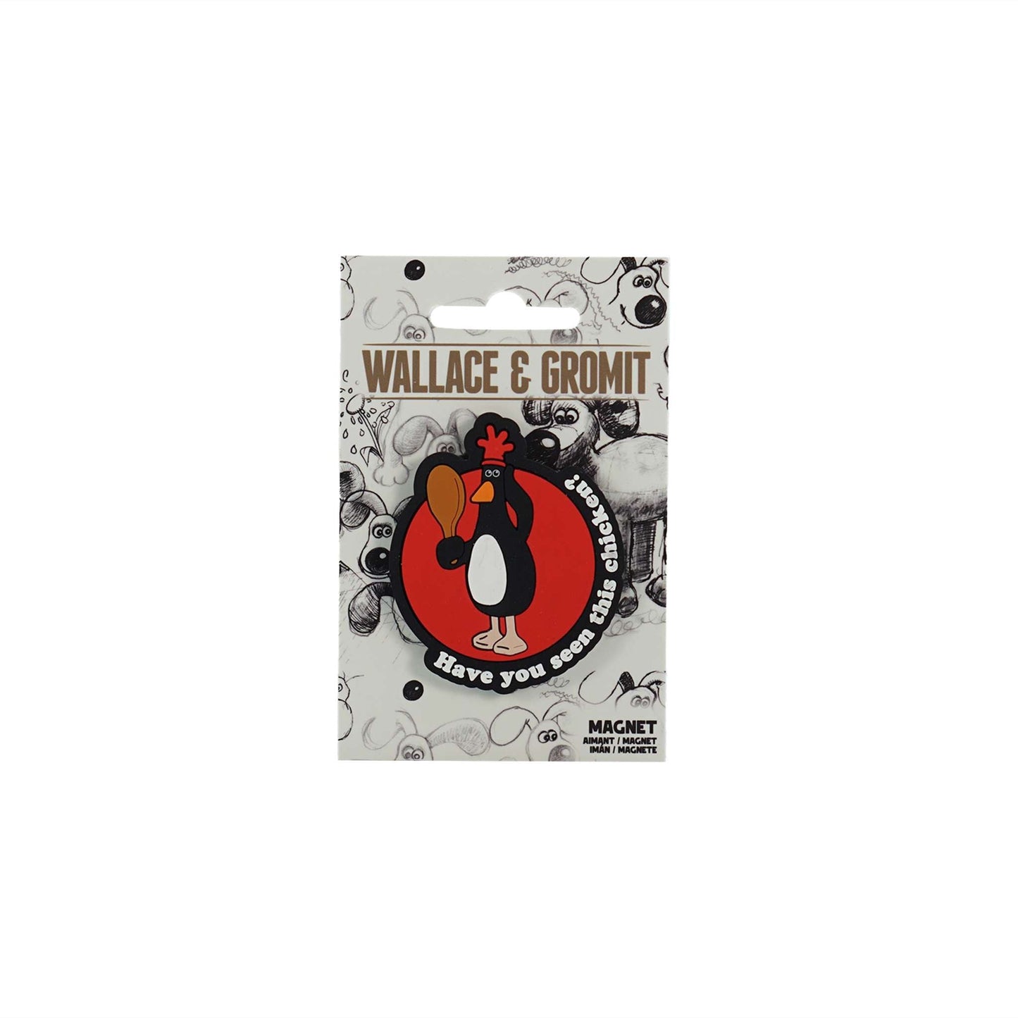 Wallace & Gromit Feathers Magnet
