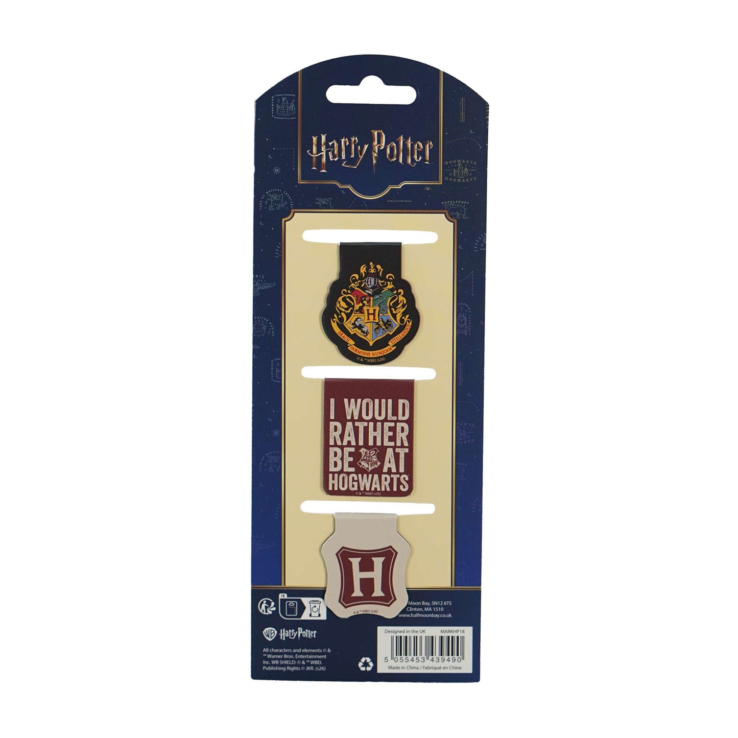 Harry Potter Hogwarts Houses Magnetic Bookmark Set