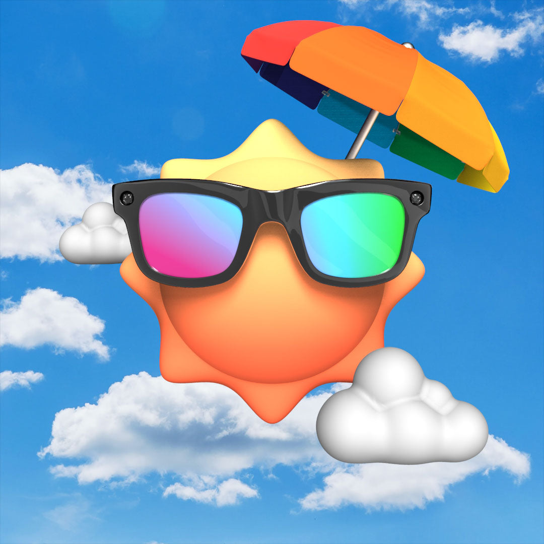 Sleutelhanger met gepolariseerde zonnebril