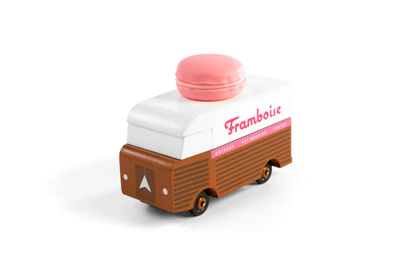 Candycar World Houten Bestelwagen - Frambozen Macaron Van