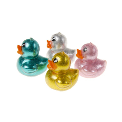 Mini glitterend knijpeendje