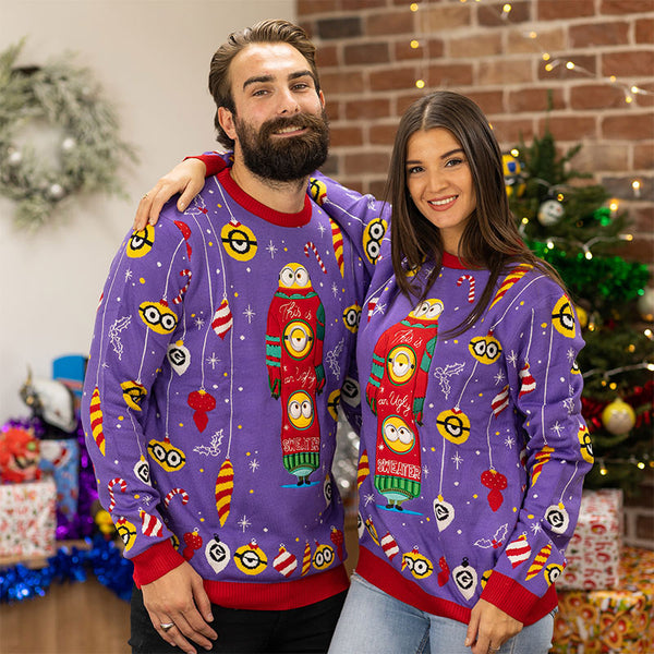 Pull de Noël Les Minions