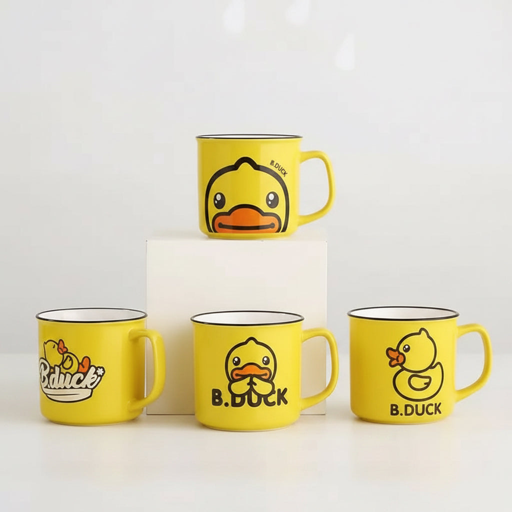 Schlafende gelbe Ente Tasse