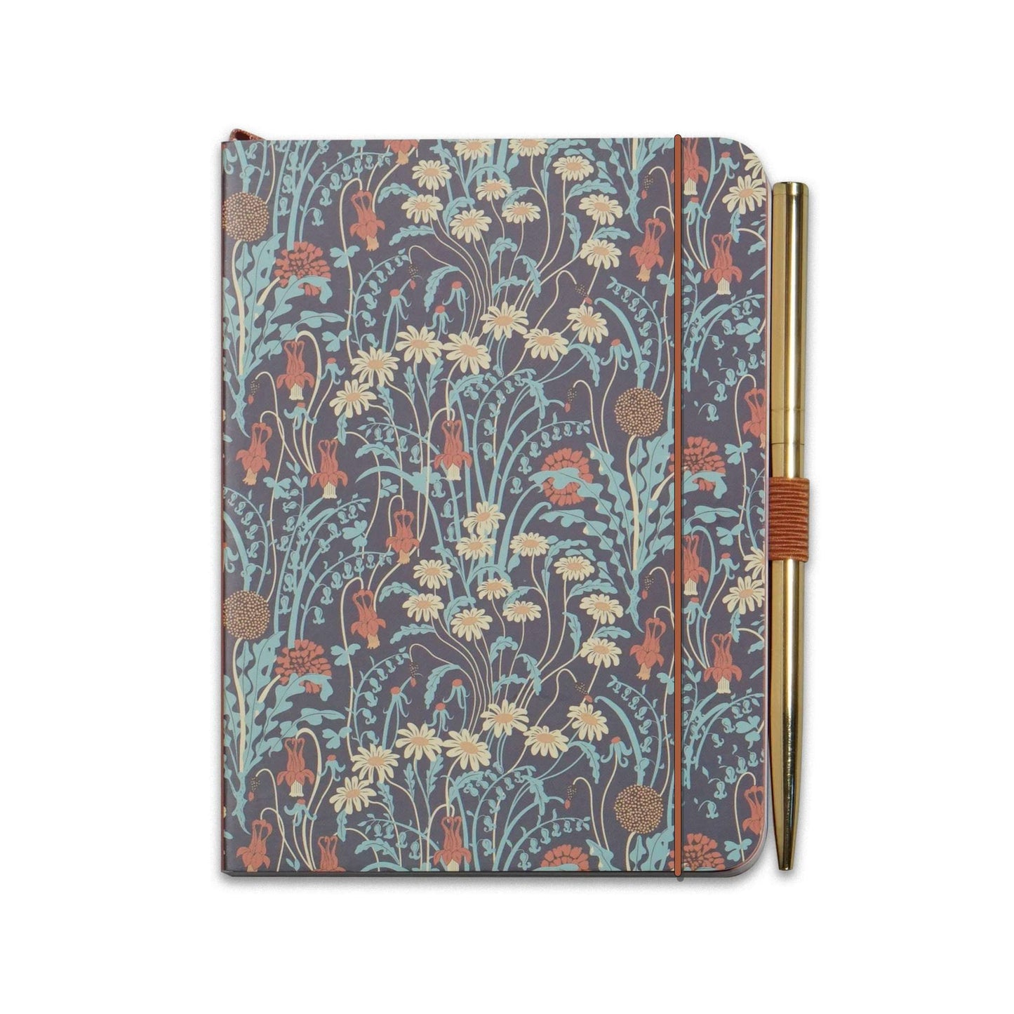 A6 notebook with pen ACS Walter Crane Meadow Flowers
