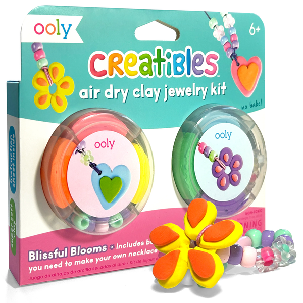 Kit bijoux en pâte autodurcissante Creatibles Blissful Blooms – OOLY