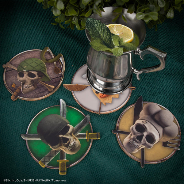 Set of 4 One Piece Characters Coasters Series 2
