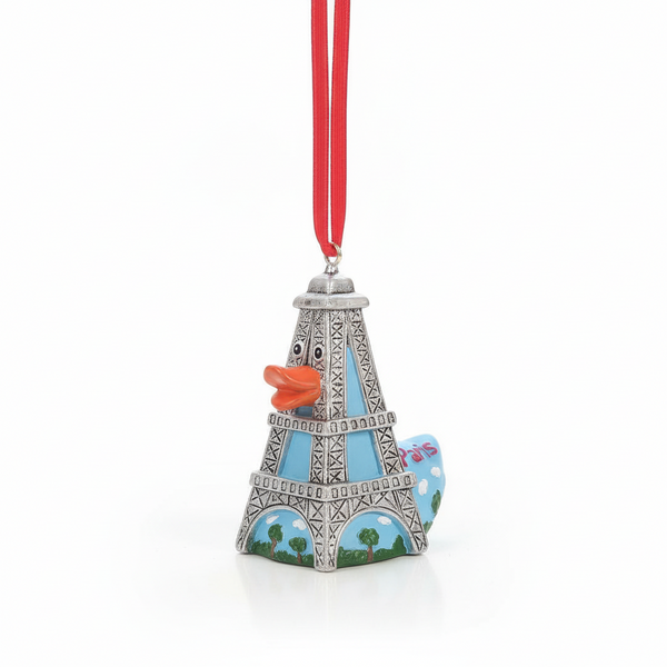 Hangende decoratie Eend Eiffeltoren