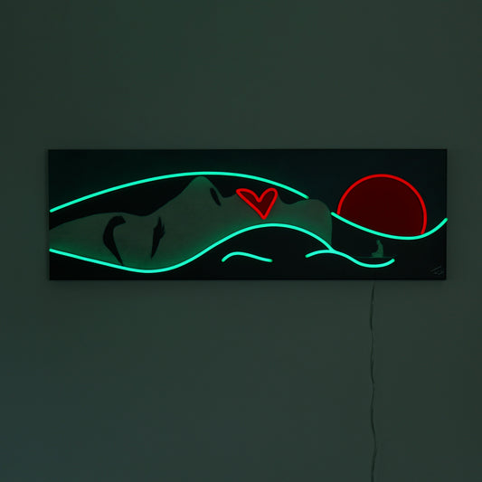 Face Landscape- Wall Painting (LED Neon)