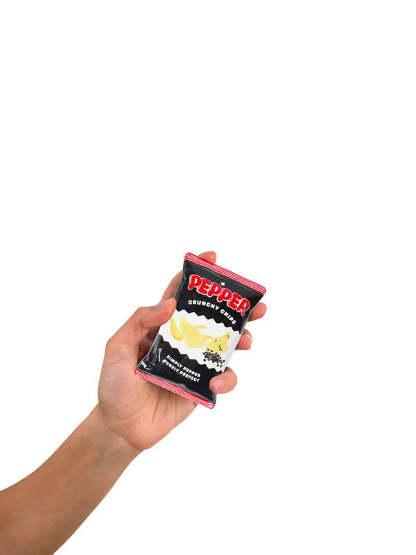 Sel et poivre en forme de sachets de Pop Corn et Chips Bitten – Accessoire de table original