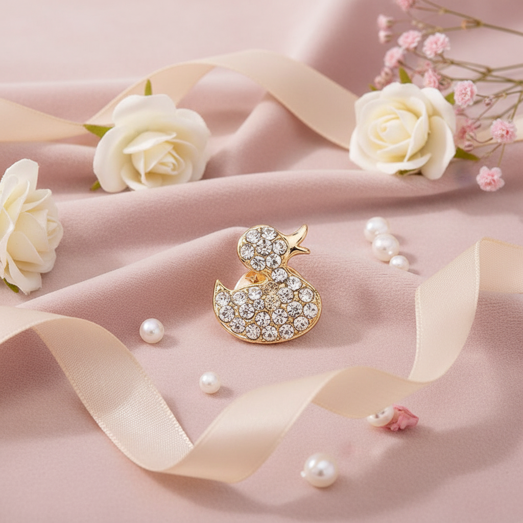 Eendje met strasssteentjes