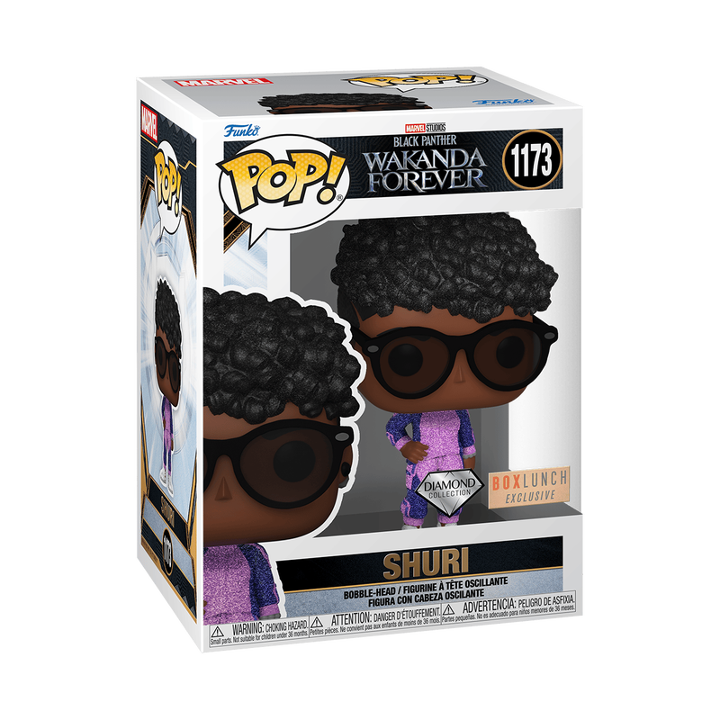 black panther shuri avec lunettes de soleil diamond edition