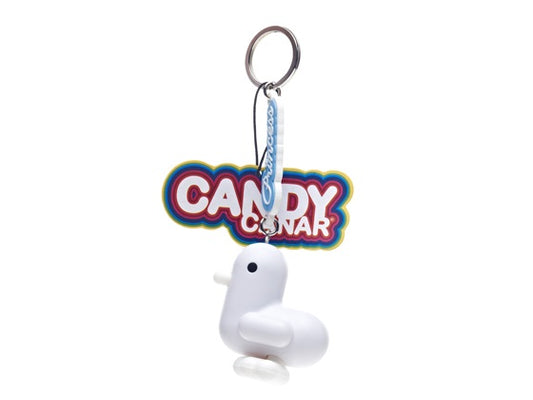 Candy White Duck Keyring