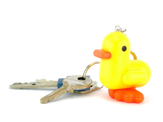 CMYK Yellow Duck Keyring