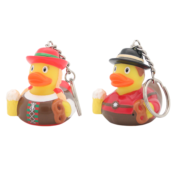 Porte-clés Canard Bavarois Fille et Garçon Lilalu - composants du bundle