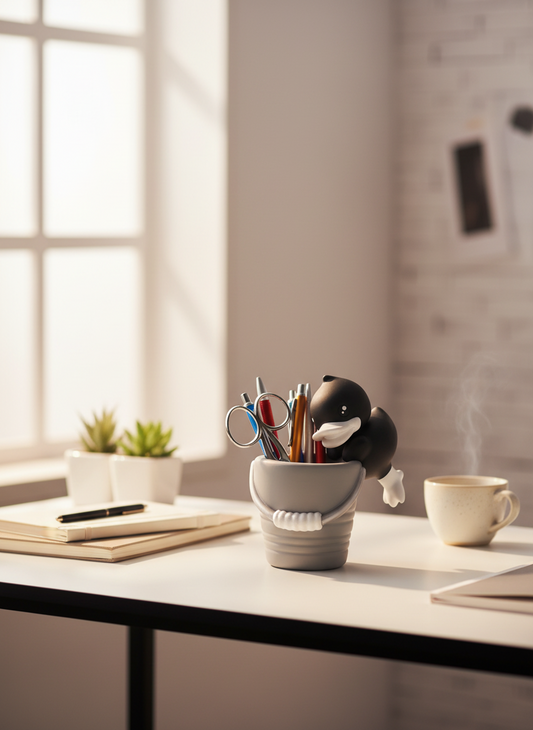 Pot à Crayons Canard Noir