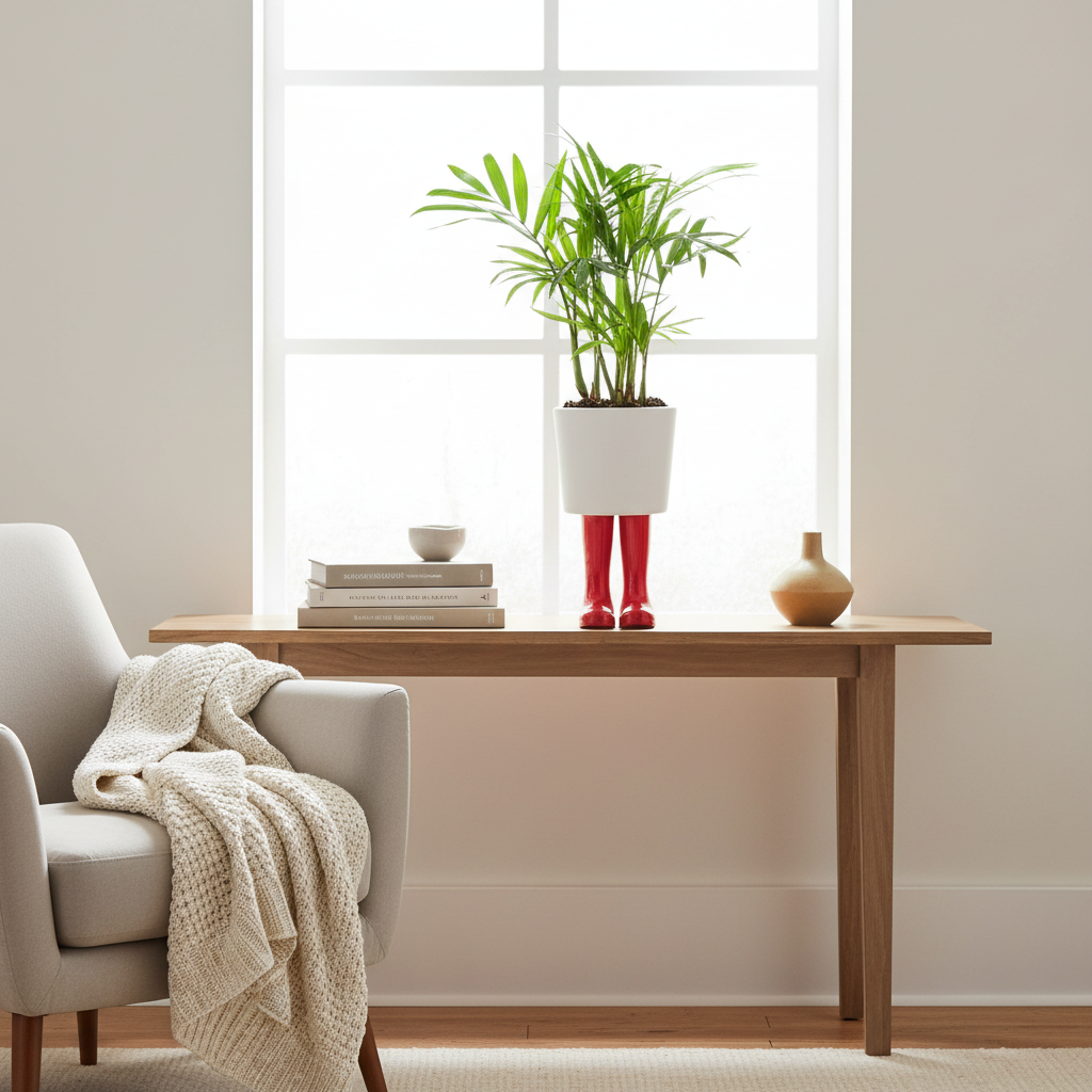 Pot de fleur Bottes Wellington Rouge