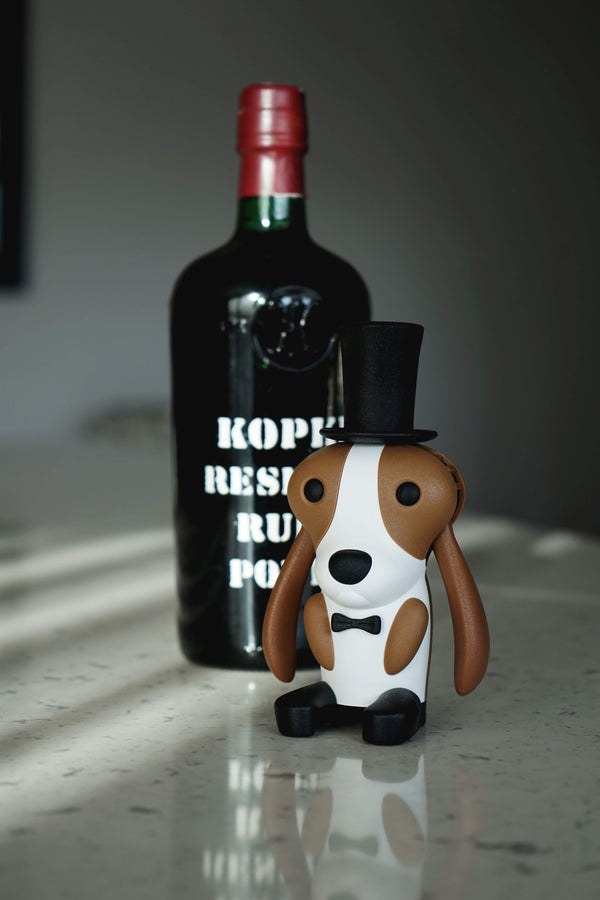 Tire-bouchon Chien Gentleman Qualy | Boutique d'objets cadeaux designs