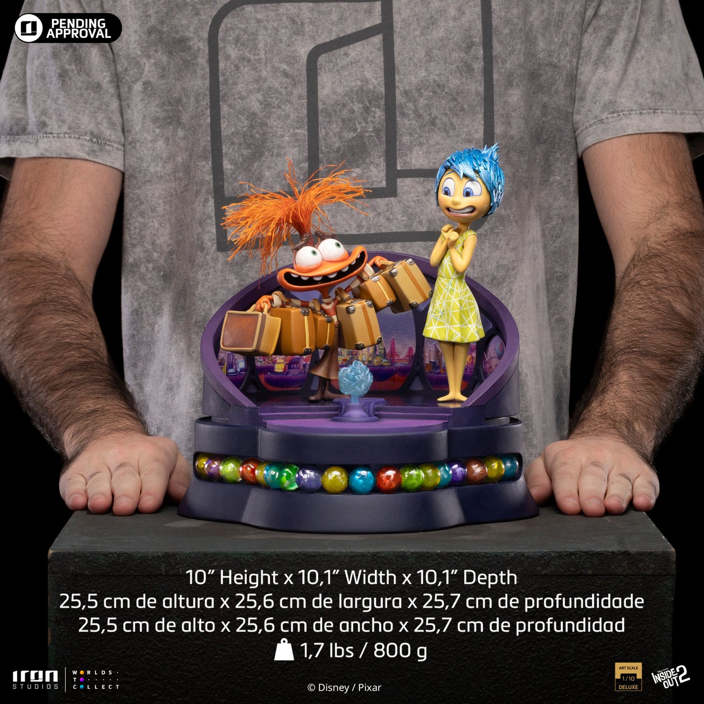 Statue Joy and Anxiety Deluxe - Inside Out 2 - Art Scale 1/10 - The Lion King