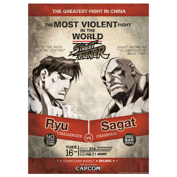 Affiche collector Street Fighter