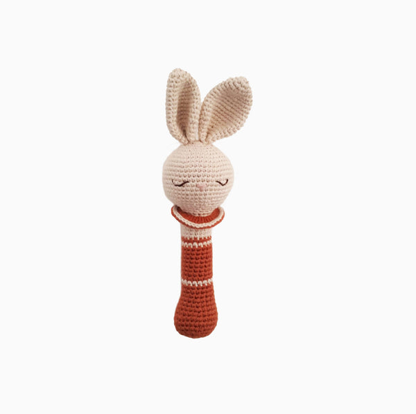Hochet Lapin Terracotta