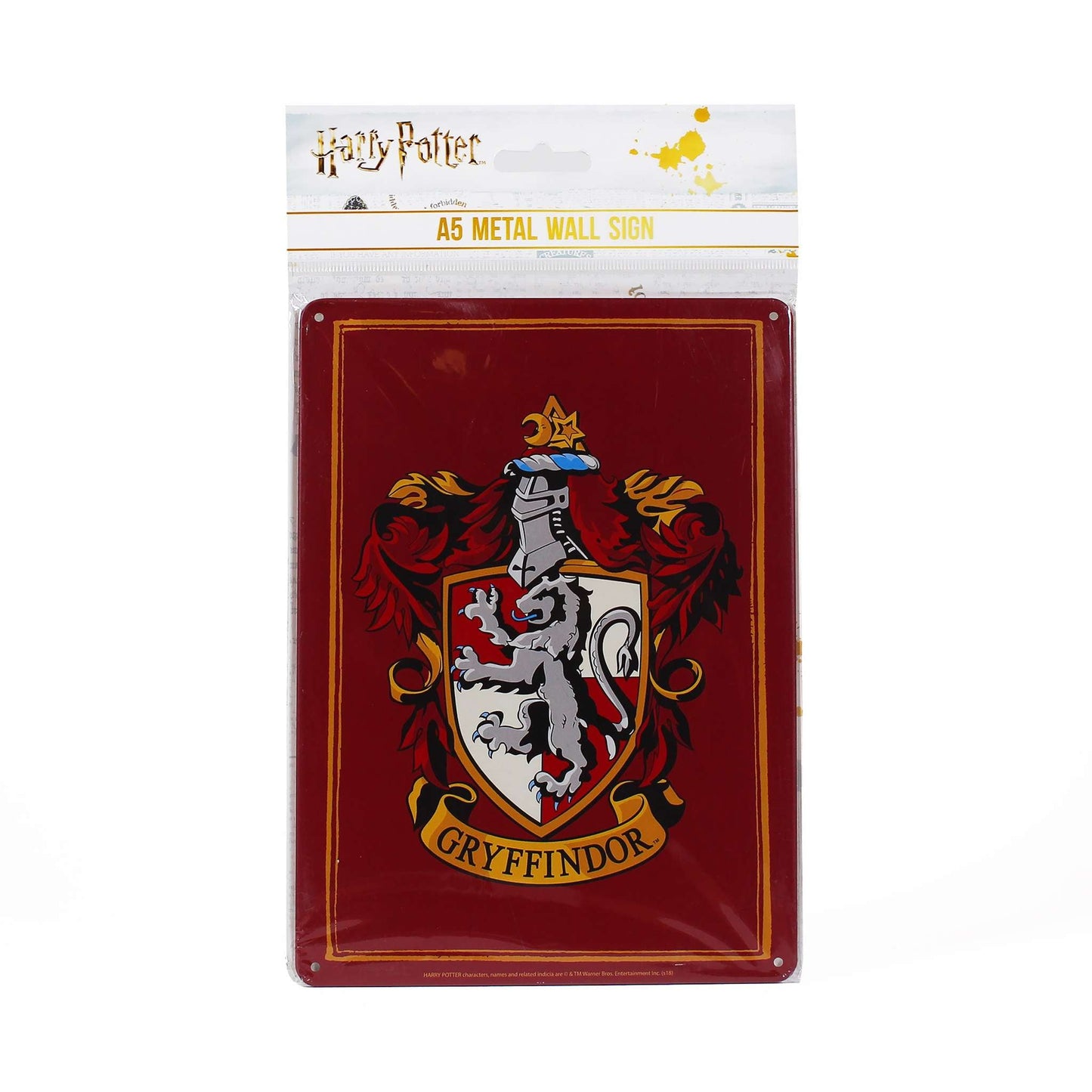 A5 Decorative Metal Plate Harry Potter Gryffindor