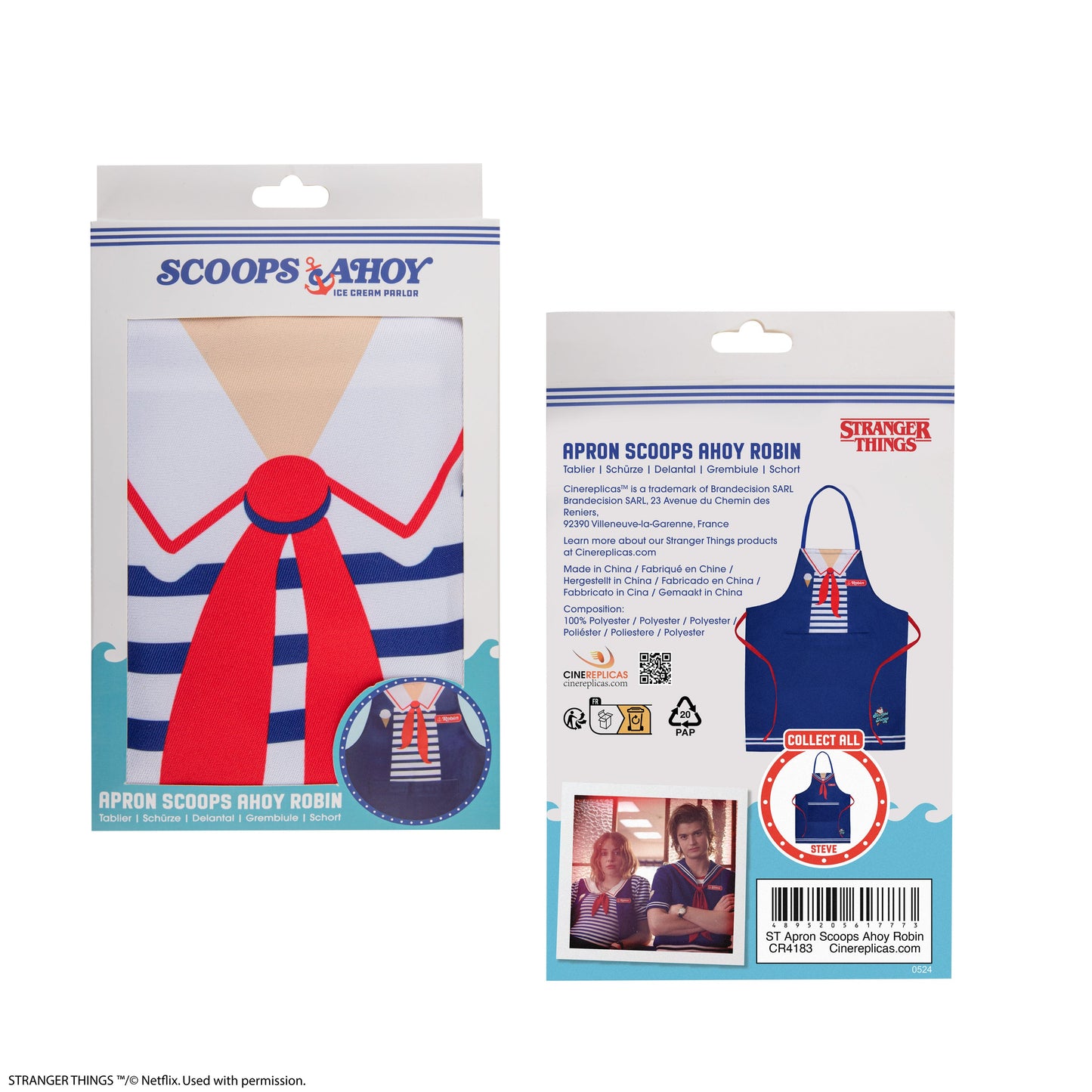 Robin Scoops Ahoy Apron