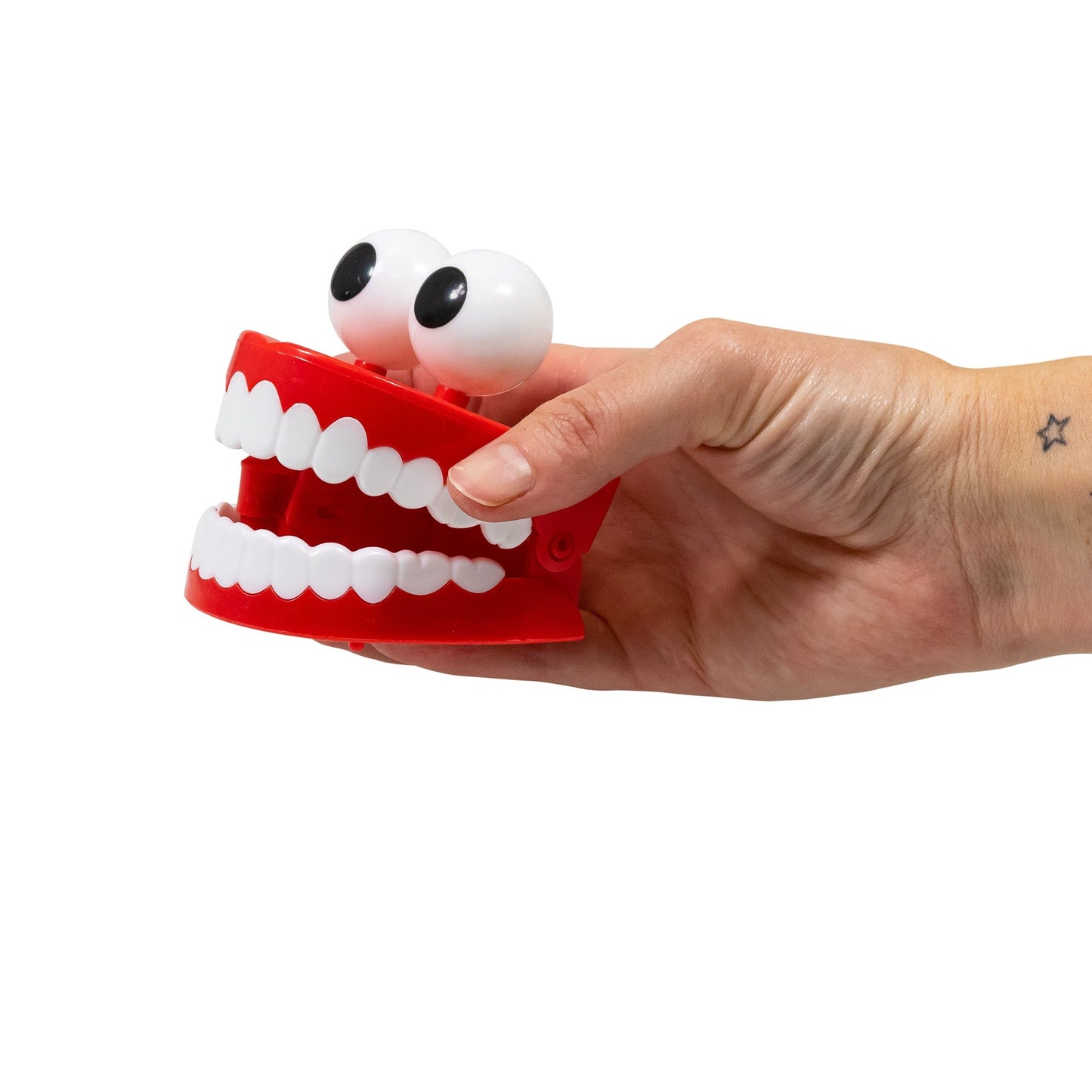 GLOBE OCULAIRE CLIQUETANT DES DENTS