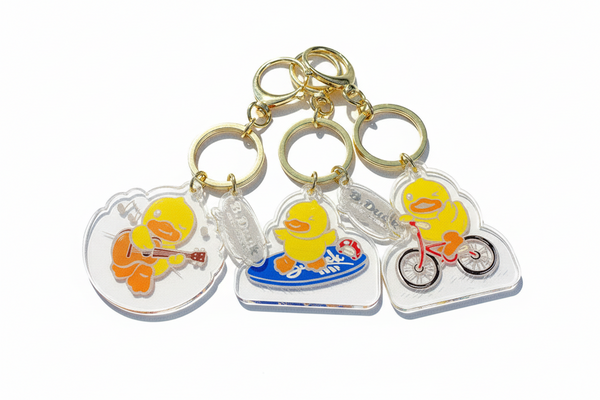 Sleutelhanger met eendje voor de feestdagen