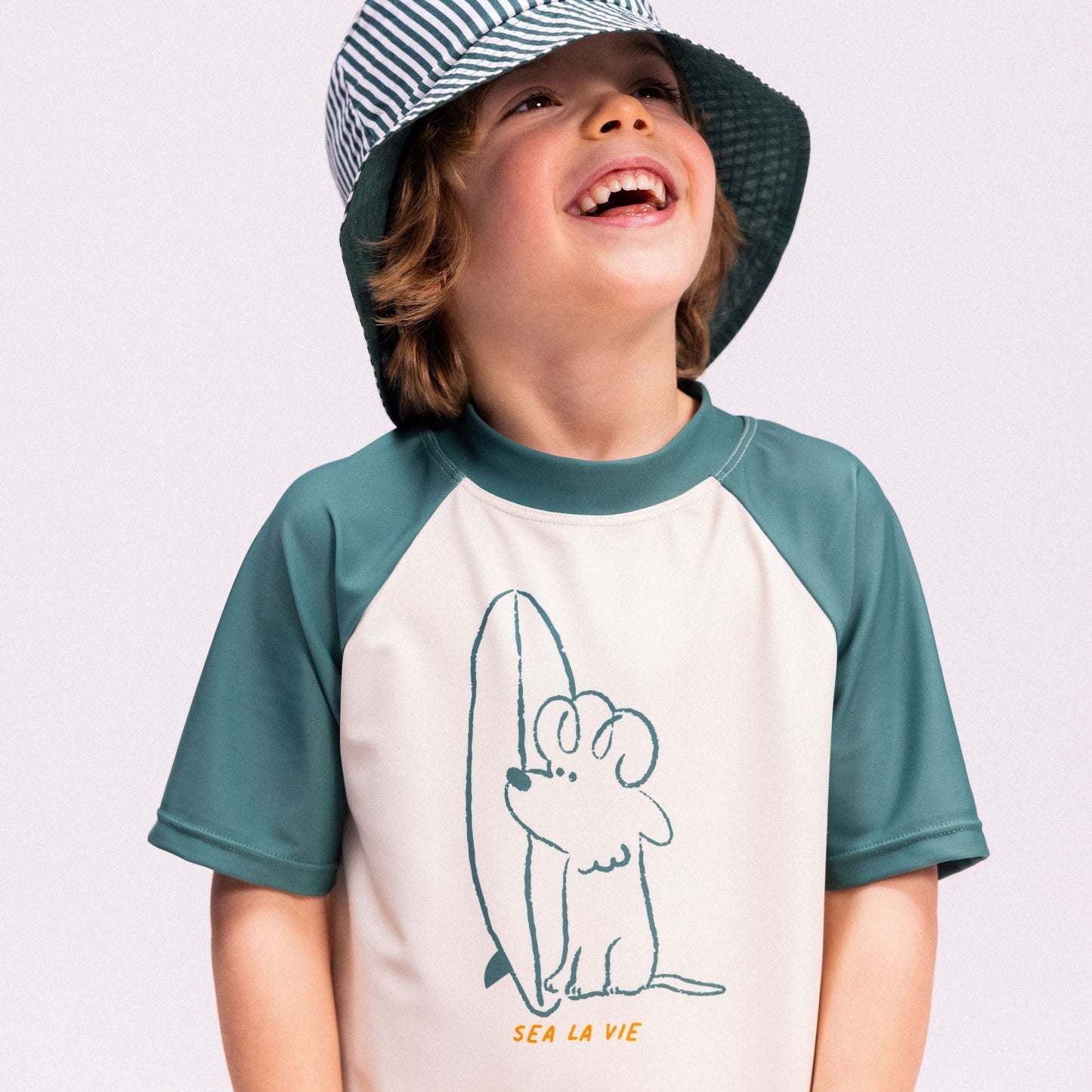 Swimming T-Shirt Short Sleeves - Green - Surfer