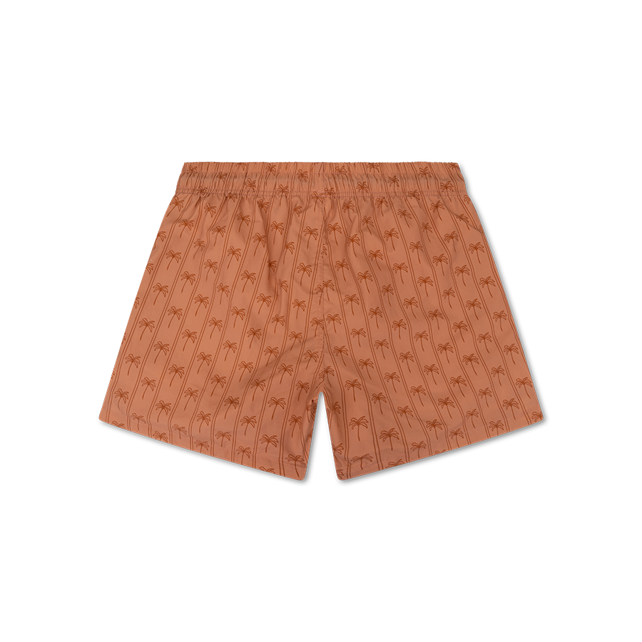 Family Bundle Swimwear - Brown - Palm Stripe
