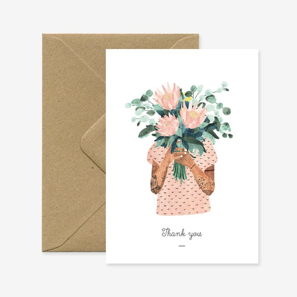 Tattoo girl - Carte de voeux